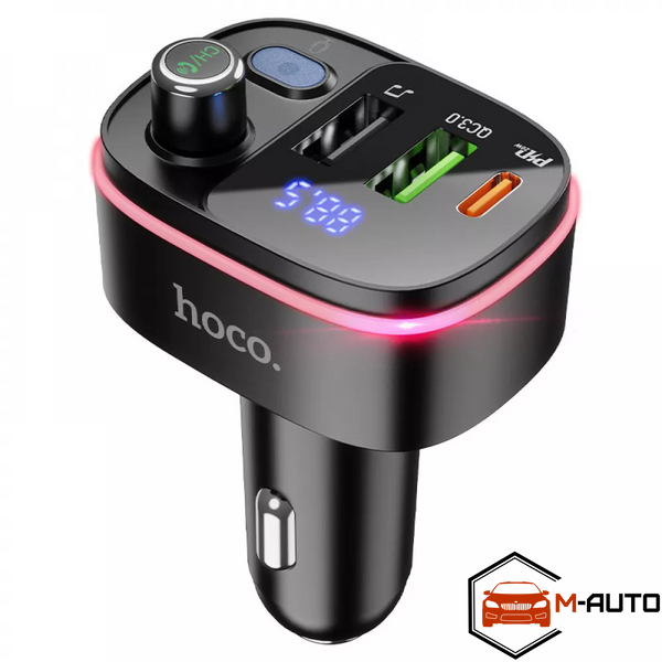 FM-трансмітер модулятор Hoco E62 Fast PD20W+QC3.0 Чорний E62 фото