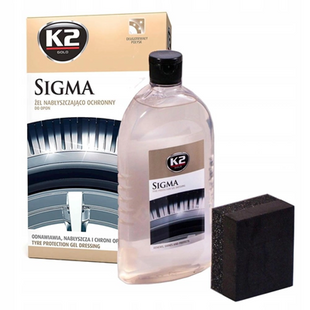 Гель для полірування та догляду за шинами/ K2 GOLD SIGMA 500ML K20456/G1571 фото