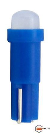 Лампочка діодна T5 12V 1SMD-5050 синя AA301 фото