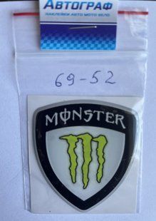 Наклейка силіконова MONSTER (6*5) 69-52 69-52 фото