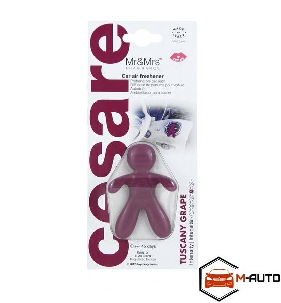 Освіжувач повітря для автомобіля чоловік - Mr&Mrs Cesare Tuscany Grape НФ-00014254 фото