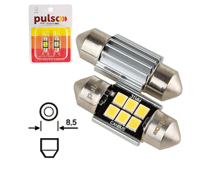 Лампи PULSO/софітні/LED C5W/31мм/CANBUS/9 SMD-2835/12v/2.9W/315lm White LP-31C5W (352) фото