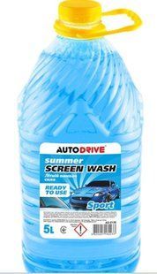 Омивач скла літній, Auto Drive Summer Screen Wash Sport PET 5л AD0136 фото