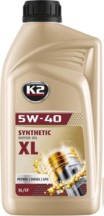 Олива моторна K2 Synthetic MOTOR OIL SL/CF XL 5W-40 1 л O1101E O1101E фото