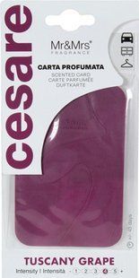 Освіжувач повітря для автомобіля - Mr&Mrs Fragrance Cesare Scented Card Tuscany Grape НФ-00014258 фото