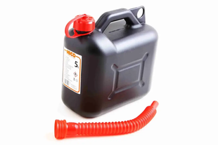 Каністра пластикова 5L HICO з лійкою чорна НФ-00016774 фото