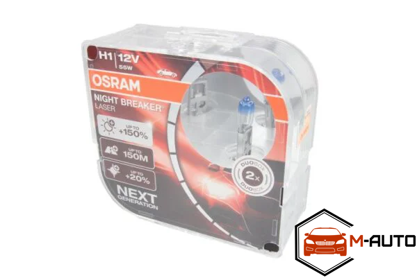 Лампа OSRAM H1 12V 55W (LAZER N\L BOX +150) НФ-00010953 фото
