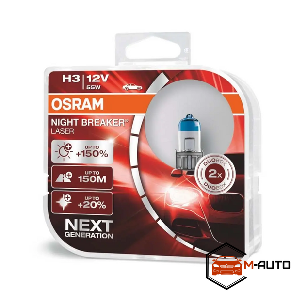 Лампа OSRAM H3 12V 55W (LAZER N\L BOX +150) НФ-00010954 фото