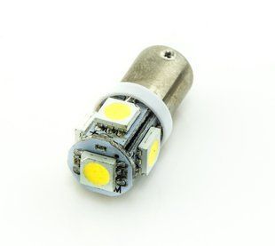 Лампочка діодна (цоколь) T4W BA9S-5SMD-5050-12V біла AA210 фото