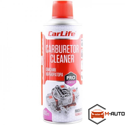 Очисник карбюратора CARLIFE CARBURETOR CLEANER, 400ml (24шт/уп), CF400 фото