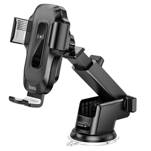 Тримач мобільного телефону Hoco HW3 Pro Wireless 15W(Чорний) з бездротовою зарядкою HW3 фото