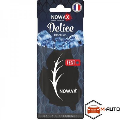Ароматизатор повітря целюлозний Nowax серія Delice - Black Ice (50шт/уп) NX00077 фото