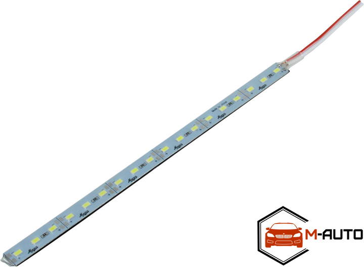 12V Полоса світлодіодна 25см 18SMD 57/30 алюмінієва основа, пиловологозахищена 3М, Червона 1шт 25 18D red фото