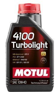 Олива MOTUL 10W40 4100 Syn-nergy Spec (1L) (MB 229.3/RN0710/RN0700/PSA B71 2300/VW 501 01/VW505 00) 387701 фото