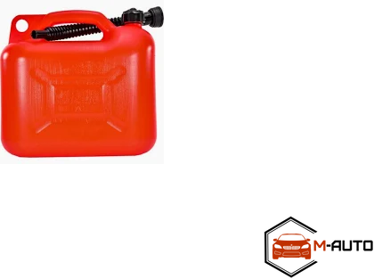 Каністра пластикова 10L HICO з лійкою чорна  НФ-00011091 фото