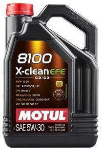 Motul 5W30 5L 8100 X-CLEAN EFE C2/C3 (109471) 109471 фото
