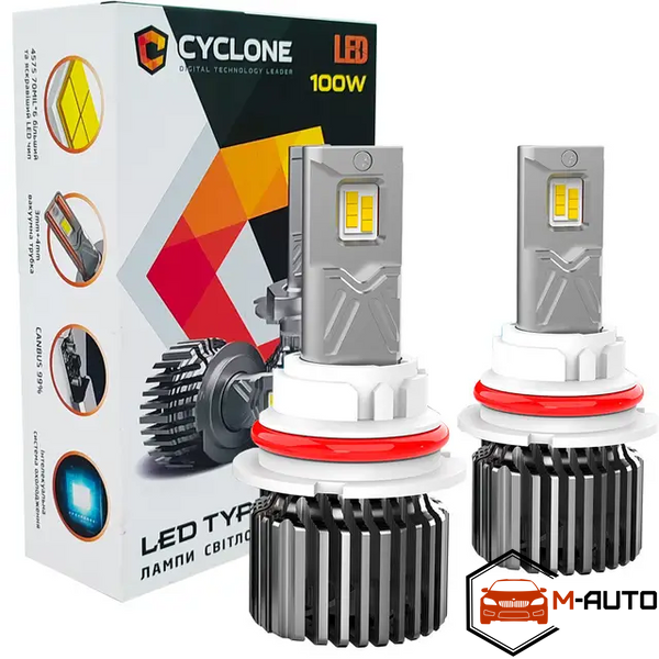 LED 9007 H/L type 41 LED 100W, 5700K, 18000Lm, CAN Лампа основного світла Type 41 HB5 фото
