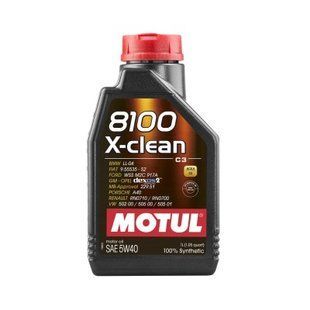 Motul 5W40 1L 8100 X-CLEAN C3/502 (102786) 102786 фото