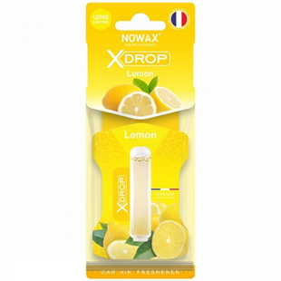 Ароматизатор целюлозний з капсулою Nowax серія X Drop - Lemon (25шт/ящ) NX00055 фото