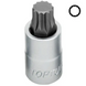 Головка з бітою SPLINE M12 L55mm 1/2" TOPTUL BCHA1612 BCHA1612 фото 1