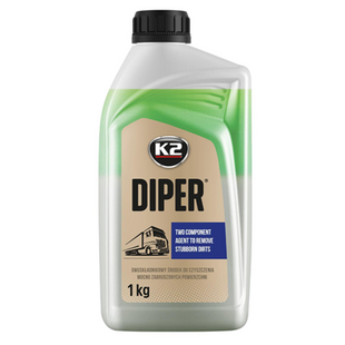 Шампунь K2 DIPER 1 kg Проф. миючий засіб, з піноутворювачем (спеціалізована рідина для автомийок) M802 фото