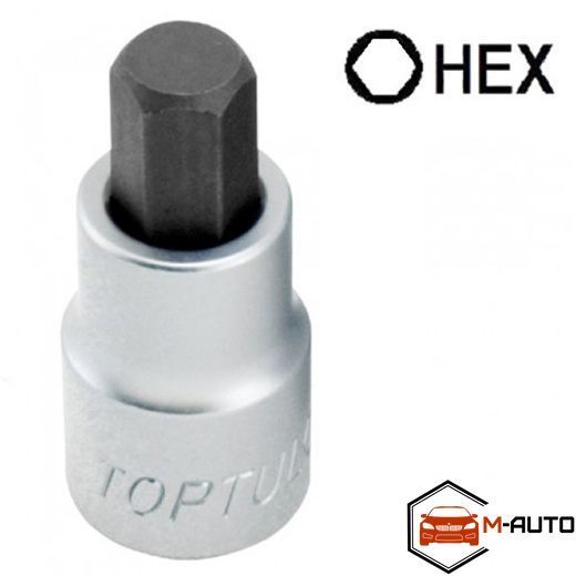 Головка с насадкой HEX 17 mm 55mm 1/2" TOPTUL BCDA1617 BCDA1617 фото