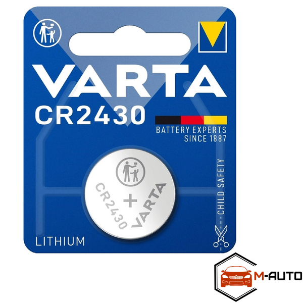 батарейка CR2430 "Varta" блістер 6430101401 фото