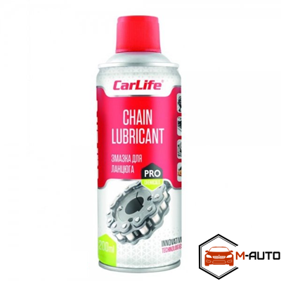 Змазка для ланцюгів CHAIN LUBE ROAD, 200ml. CarLife (24шт/уп) CF205 фото