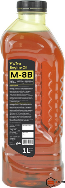 Олива моторна VIRA M-8B кан. 1л пет VI0308 фото