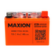 Мото акумулятор MAXION GEL 4Ah 45A 12V R+ MXBM-YTX4L-BS фото 1