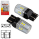 Лампи PULSO/габаритні/LED 7443/W3x16q/12SMD-2835/2контакта/9-36v/550/100lm/WHITE LP-66443W  (200/10) фото 1