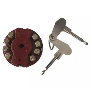 Замок запалювання Zetor Tractors 6211 6320 6340 6711 6718 12-24V з ключами (КНР) WG-038 WG-038  фото