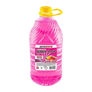 Омивач скла літній, Auto Drive Summer Screen Wash Bubble Gum PET 5л AD0134 фото