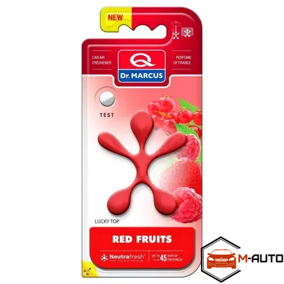 Ароматизатор Dr. Marcus Lucky Top Red Fruits (Червоні Фрукти) (підвісний; на дефлектор) 664 фото