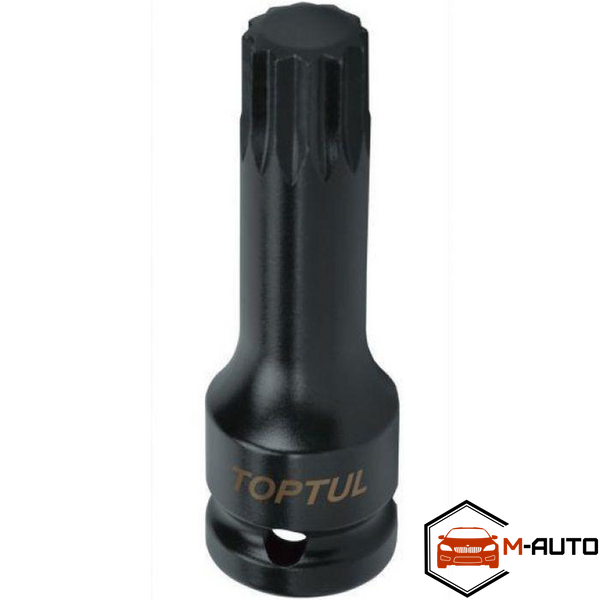 Головка ударна SPLINE М14 L77mm 1/2" TOPTUL KADB1614L KADB1614L фото