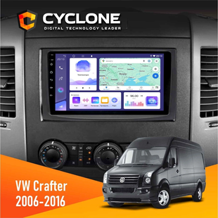 Штатний мультимедійний центр Штатний мультиме VW Crafter 2006-2016(9'') Cyclone C9-011 (VW Crafter 2 НФ-00015463 фото