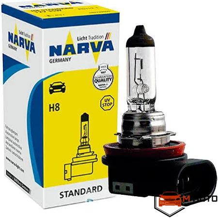 Лампа H8 Narva Standart 48076 12V 35W PGJ19-1 48076 фото