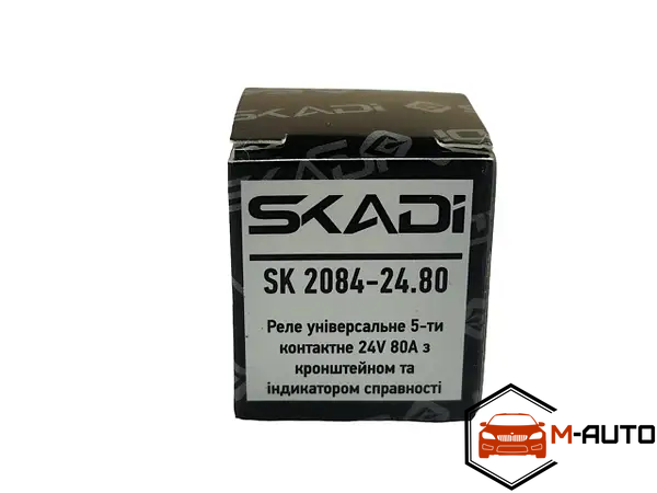реле стартера 24В 4-конт. 80А з індикатором (SKADI) SK 2079-24.80 фото