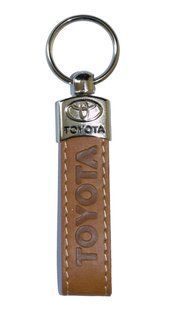 Брелок шкіряний, (шкіра довгий) TOYOTA коричневий НФ-00005094 фото