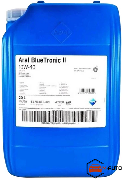 Моторна олія Aral BlueTronic (II) 10W-40 20л 14AF79 14AF79 фото