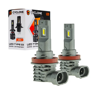LED H11 type 33 CYCLON Лампа LED 12W 5000K, 4800Lm, 9-32V основного світла type 33 H11 фото