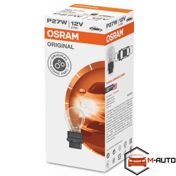 Автолампа OSRAM P27W 12V 27W 3156 фото