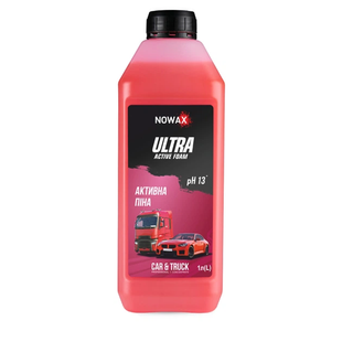 Активна Піна Концентрат для Безконтактної Мийки Nowax ULTRA ACTIVE FOAM 1L 1:150 ;1:90 (9шт) NX01181 фото