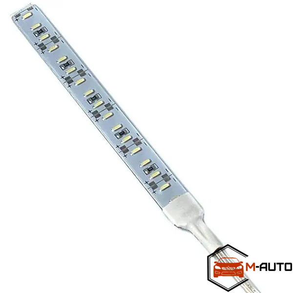 12V Полоса світлодіодна 12,5см 9SMD 57/30 алюмінієва основа, пиловологозахищена 3М, Біла 1шт. 12 9D white фото