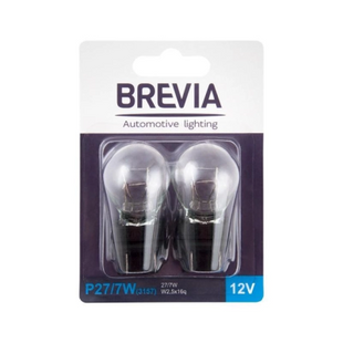 Лампа BREVIA 12V P27/7W (3157) 12V 27/7W W2.5x16q blister 2шт. (10/250 шт.) 12339B2 фото