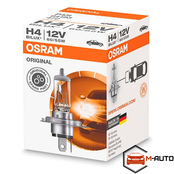 Лампа галогенна Osram Original H4 12V 60/55W 64193 фото