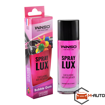 Освіжувач повітря WINSO Spray Lux 55 мл.в картонній упаковці - Bubble Gum (20шт/ящ) 532060 фото