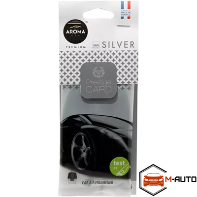 Ароматизатор Aroma Car Prestige Card - SILVER (24шт.,36шт.) 92665 фото