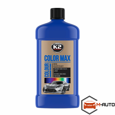 ПОЛІРОЛЬ КУЗОВА Восковий K2 COLOR MAX 500ml (синій) K025NI фото