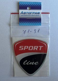 Наклейка силіконова SPORT LINE(6*5.5) 71-98 71-98 фото